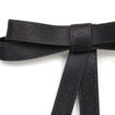 Picture of BOW CLIPS BLACK WITH TAILS 5.5CM 2 PACK
